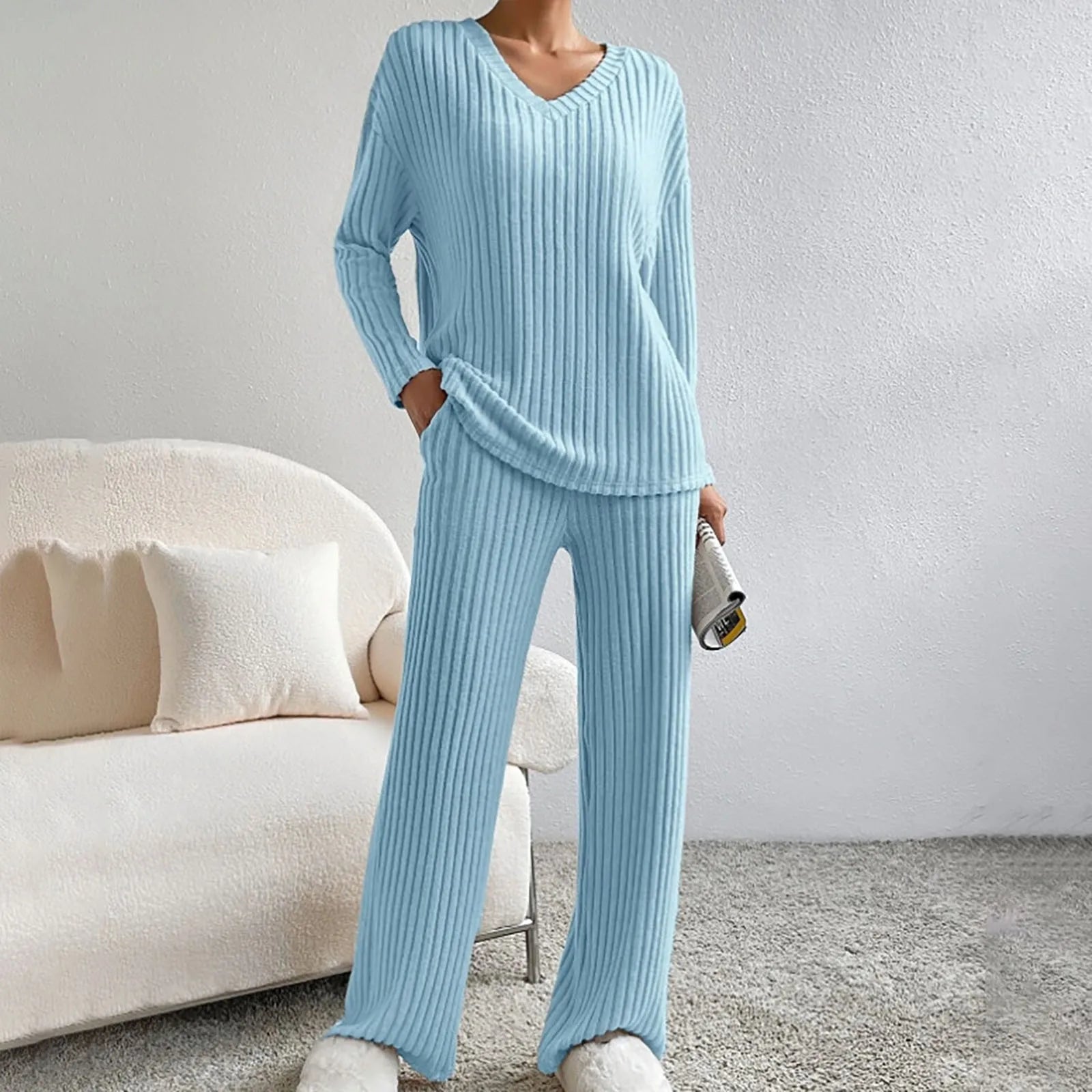 Strick 2-Teiler Beige - Sophia