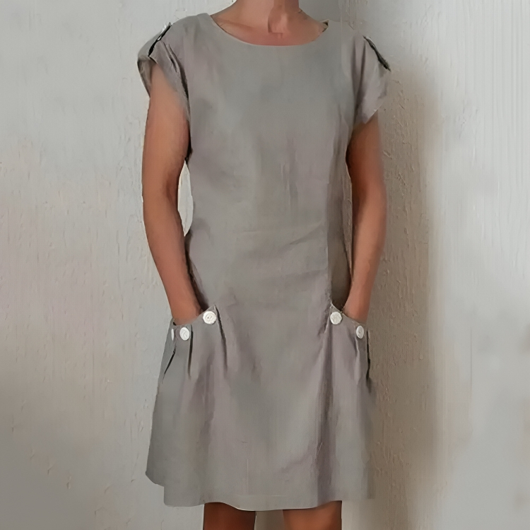 Anna's Lockeres Oranges Kleid