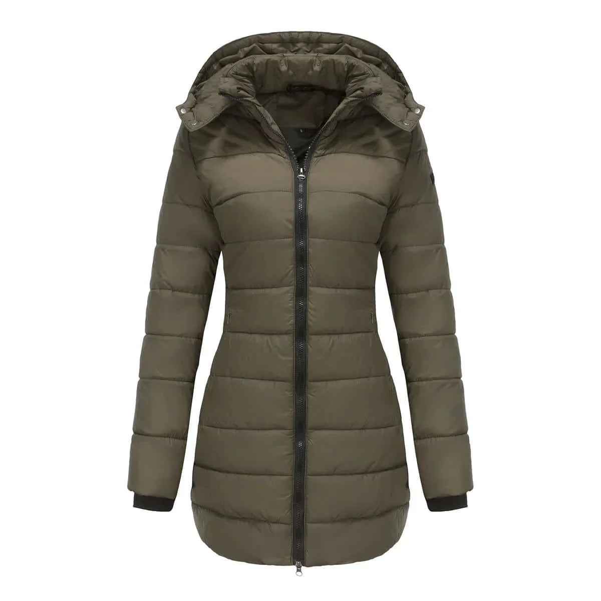 Damen Wintermantel Dunkelblau Gepolstert – Amelie