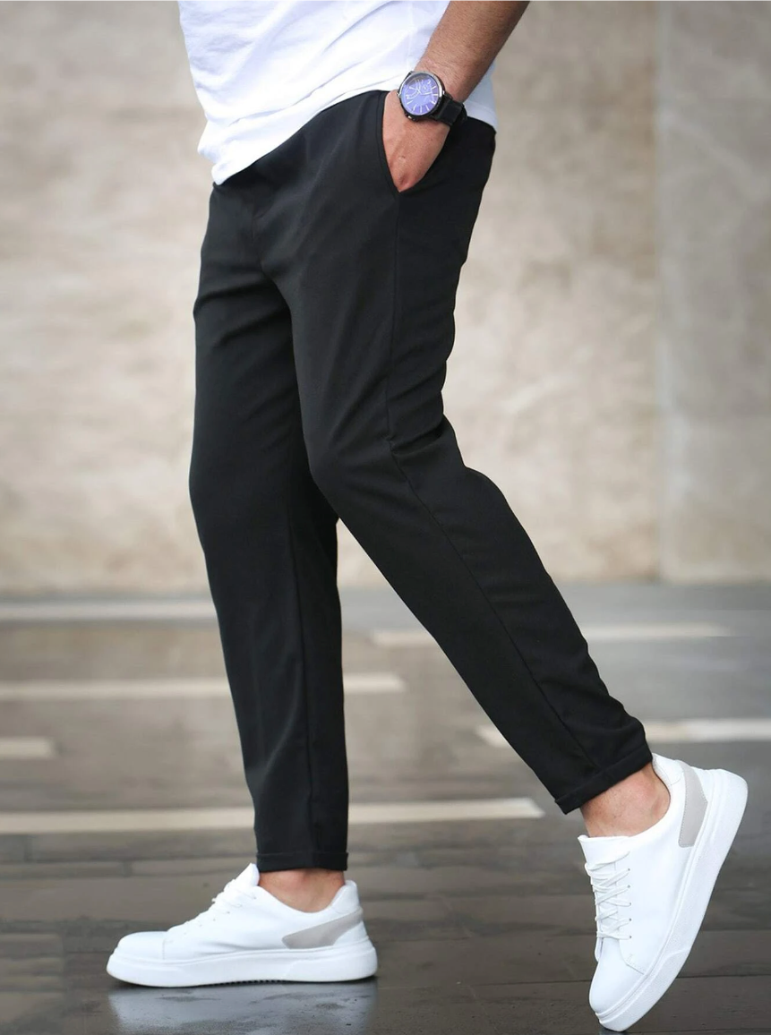 Stretchhose Olivgrün - Leo