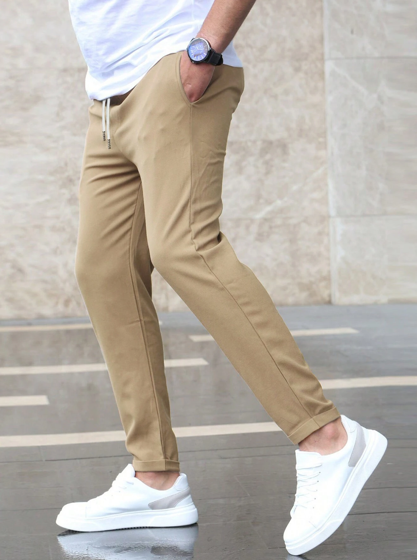 Stretchhose Olivgrün - Leo