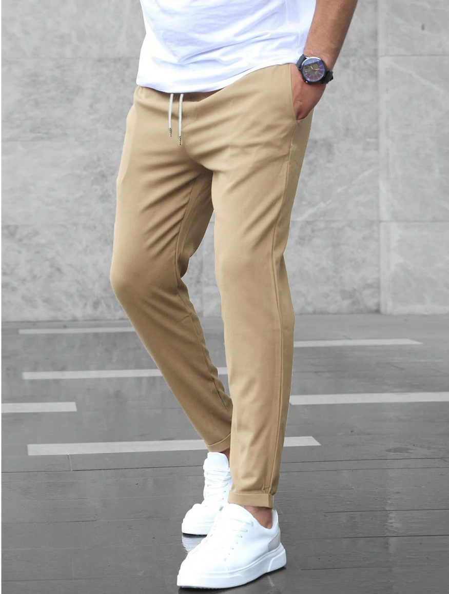 Stretchhose Olivgrün - Leo