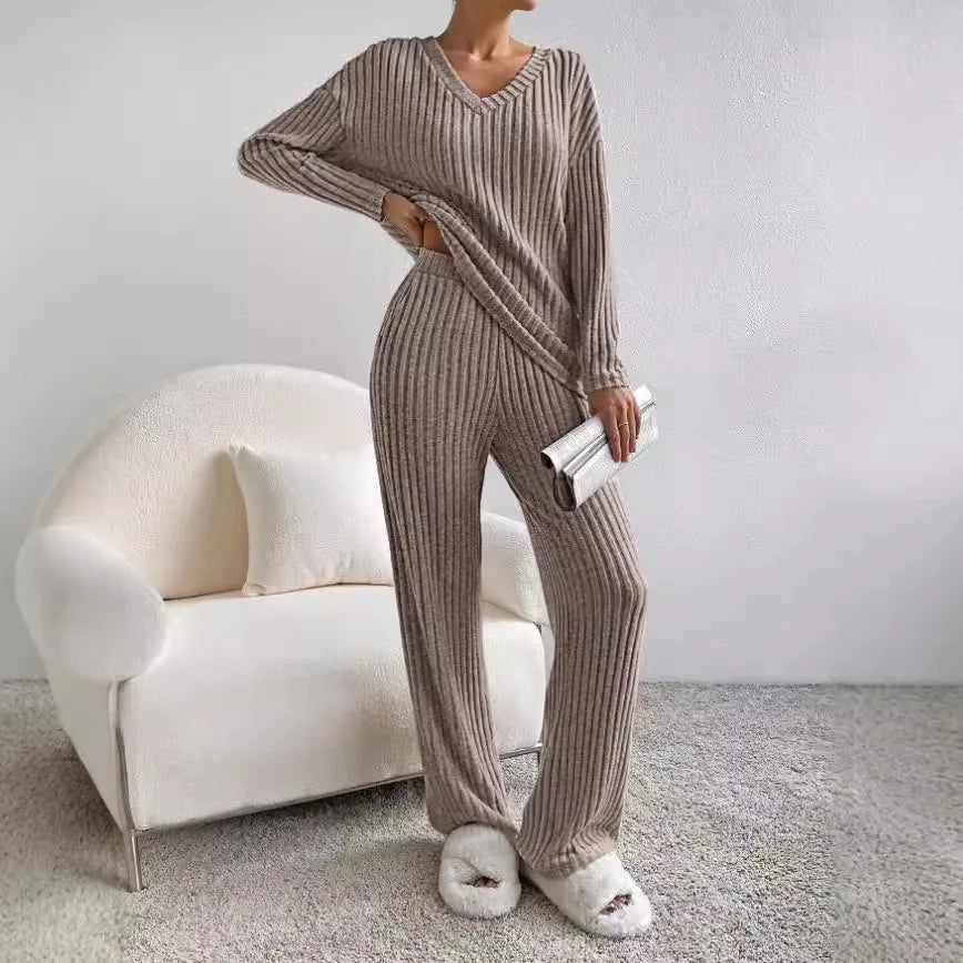 Strick 2-Teiler Beige - Sophia