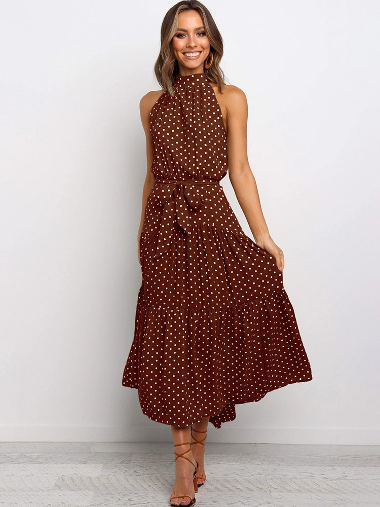 Gelbes Punkte-Sommerkleid - Emma