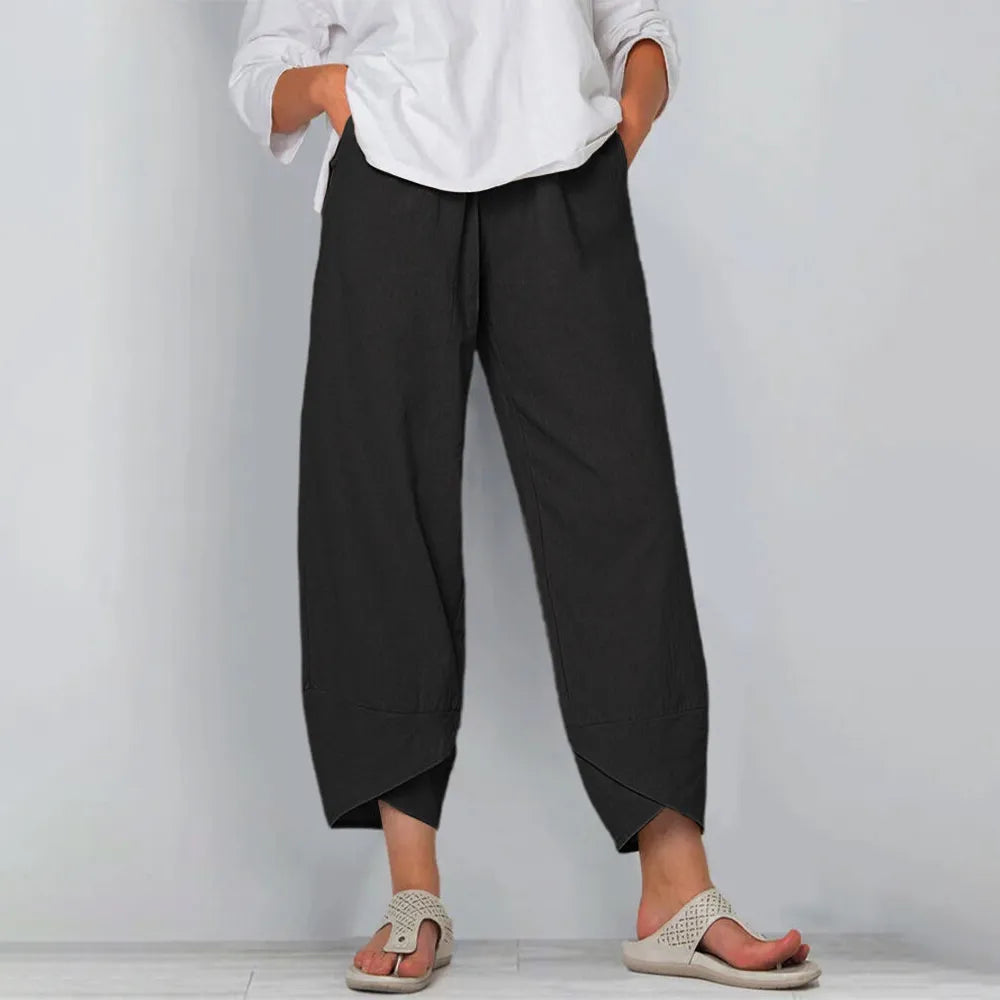 Harris - Khaki Leinenhose