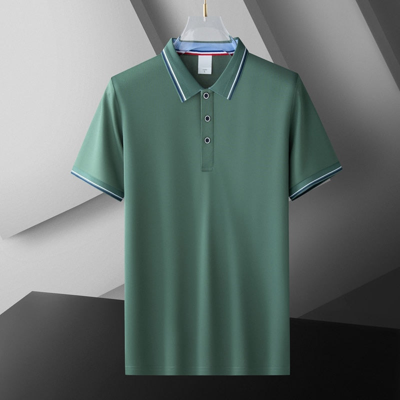 Graues Polohemd - Leon