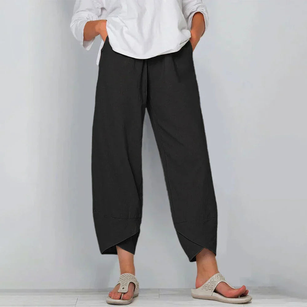 Harris - Khaki Leinenhose