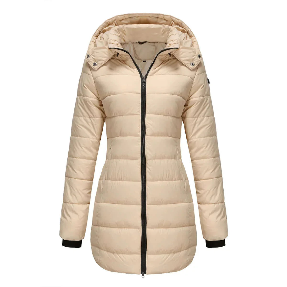 Damen Wintermantel Dunkelblau Gepolstert – Amelie