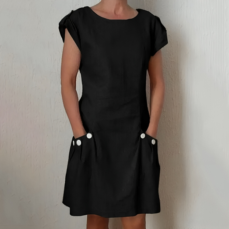 Anna's Lockeres Oranges Kleid