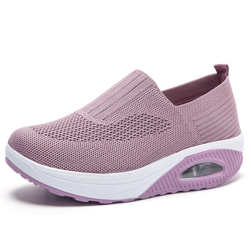 Cecile - Beige Mesh Sportliche Sneakers