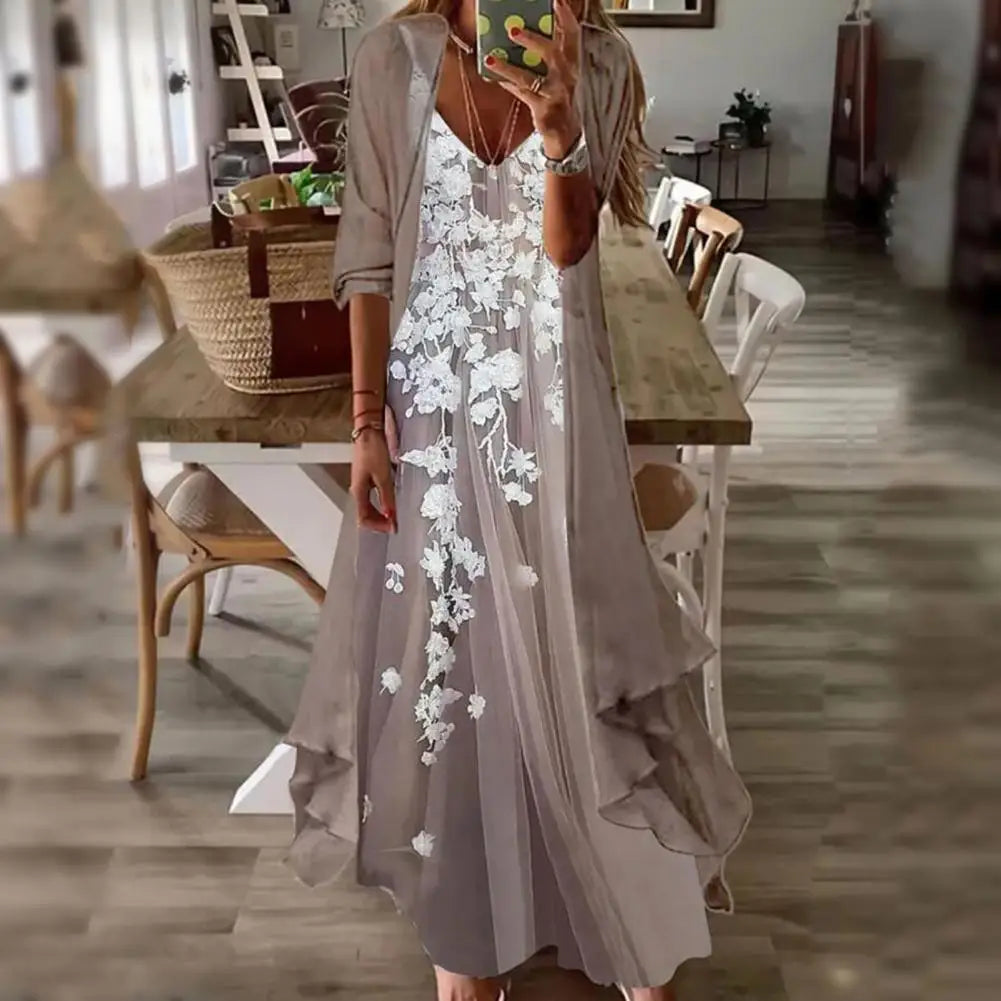 Schwarz-Weißes Maxikleid - Lena