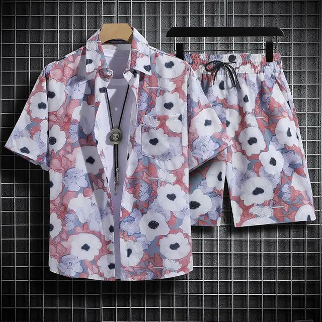 Schwarzes Hawaii-Strandset für Herren - Luca