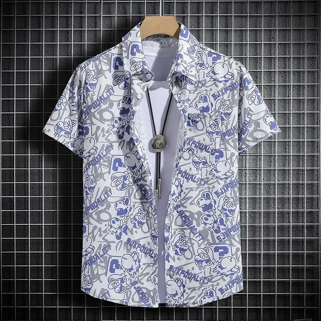 Schwarzes Hawaii-Strandset für Herren - Luca