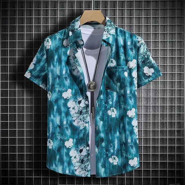 Schwarzes Hawaii-Strandset für Herren - Luca