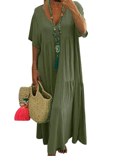 Khaki Sommerkleid - Zara