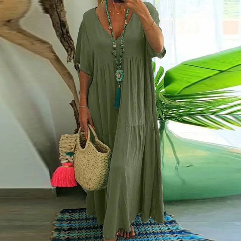 Khaki Sommerkleid - Zara