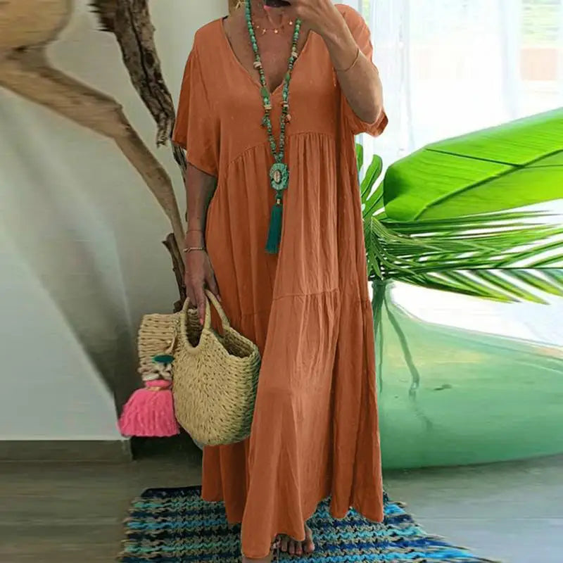Khaki Sommerkleid - Zara