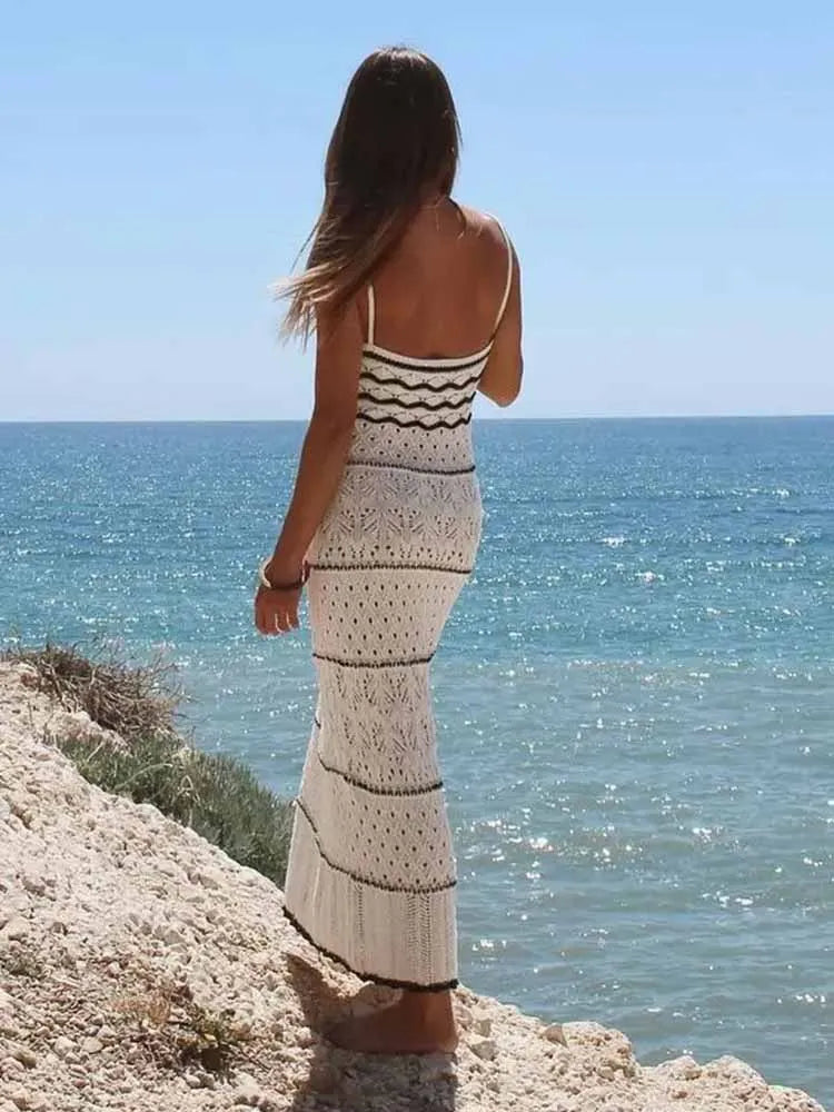 Breanna - Elegantes ärmelloses langes Midi-Kleid