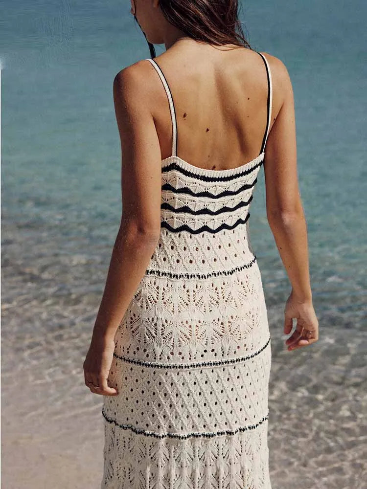 Breanna - Elegantes ärmelloses langes Midi-Kleid