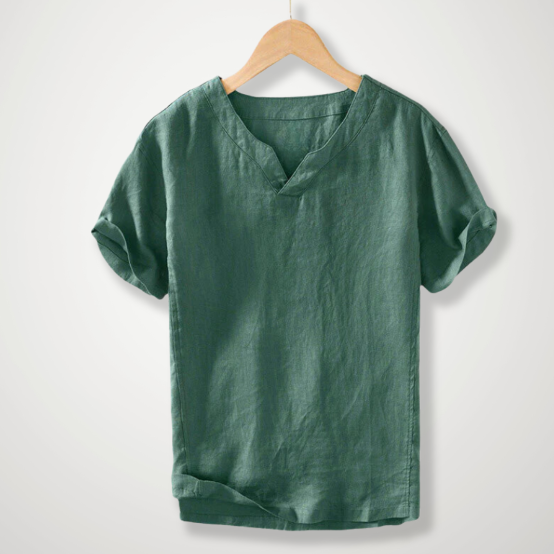 Beiges V-Neck Shirt - Jonas