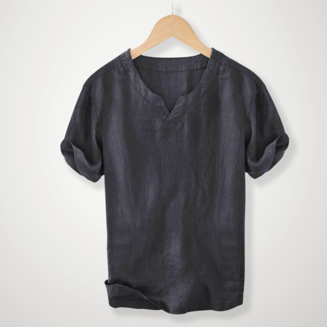 Beiges V-Neck Shirt - Jonas