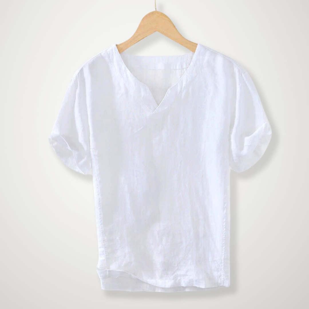 Beiges V-Neck Shirt - Jonas
