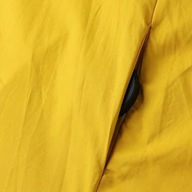 Mia - Gelbes lässiges Hemdkleid mit langen Ärmeln