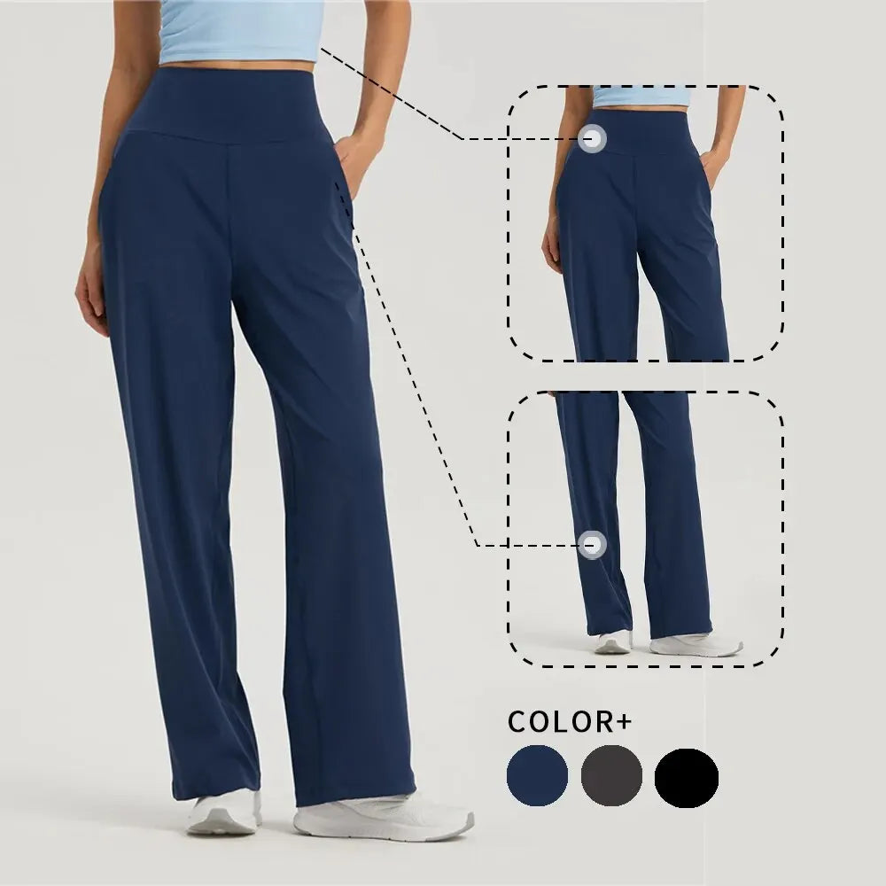 Blenda - Schwarze Weite Yogahose