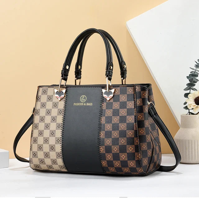 Schwarze Colorblock-Tasche - Meghann