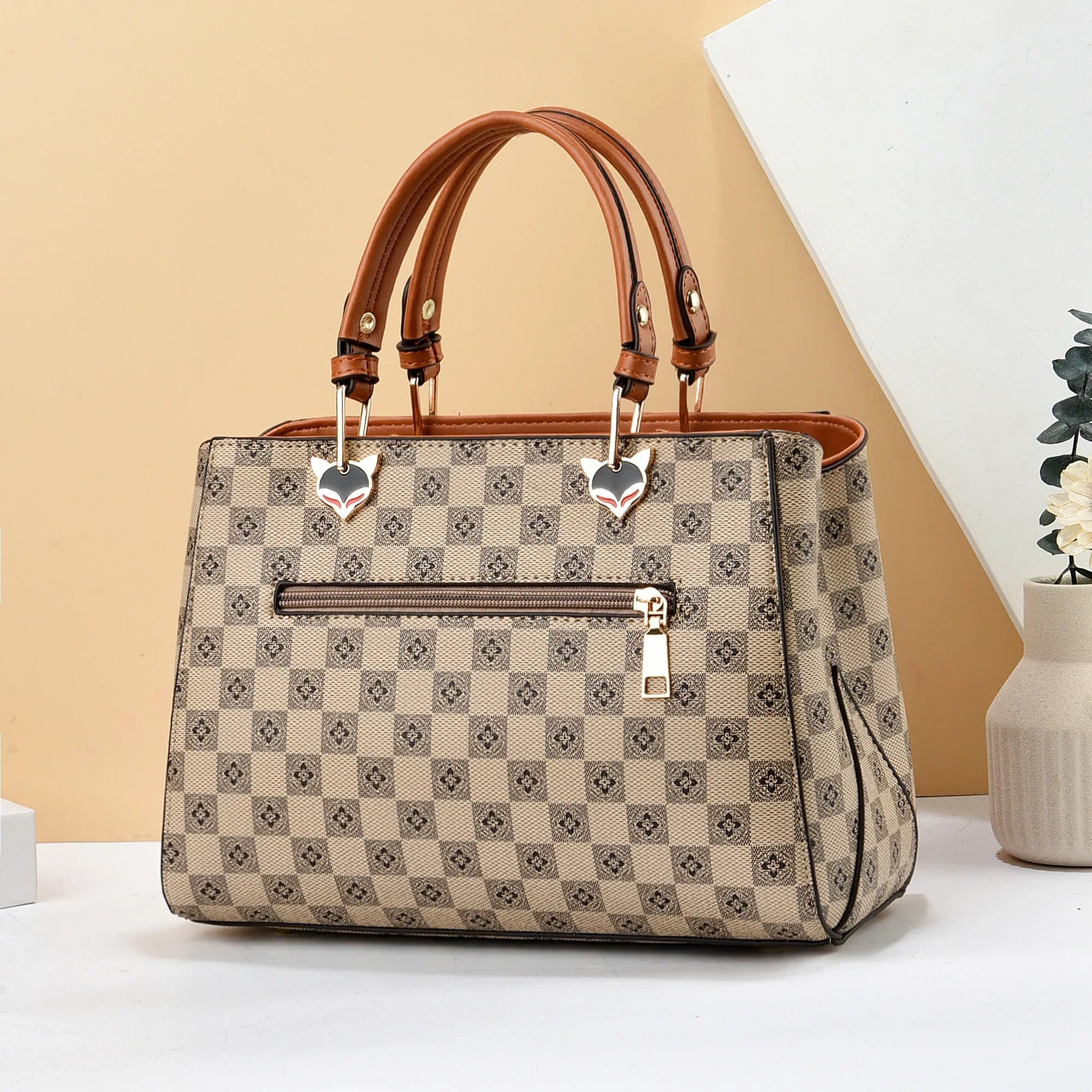 Schwarze Colorblock-Tasche - Meghann