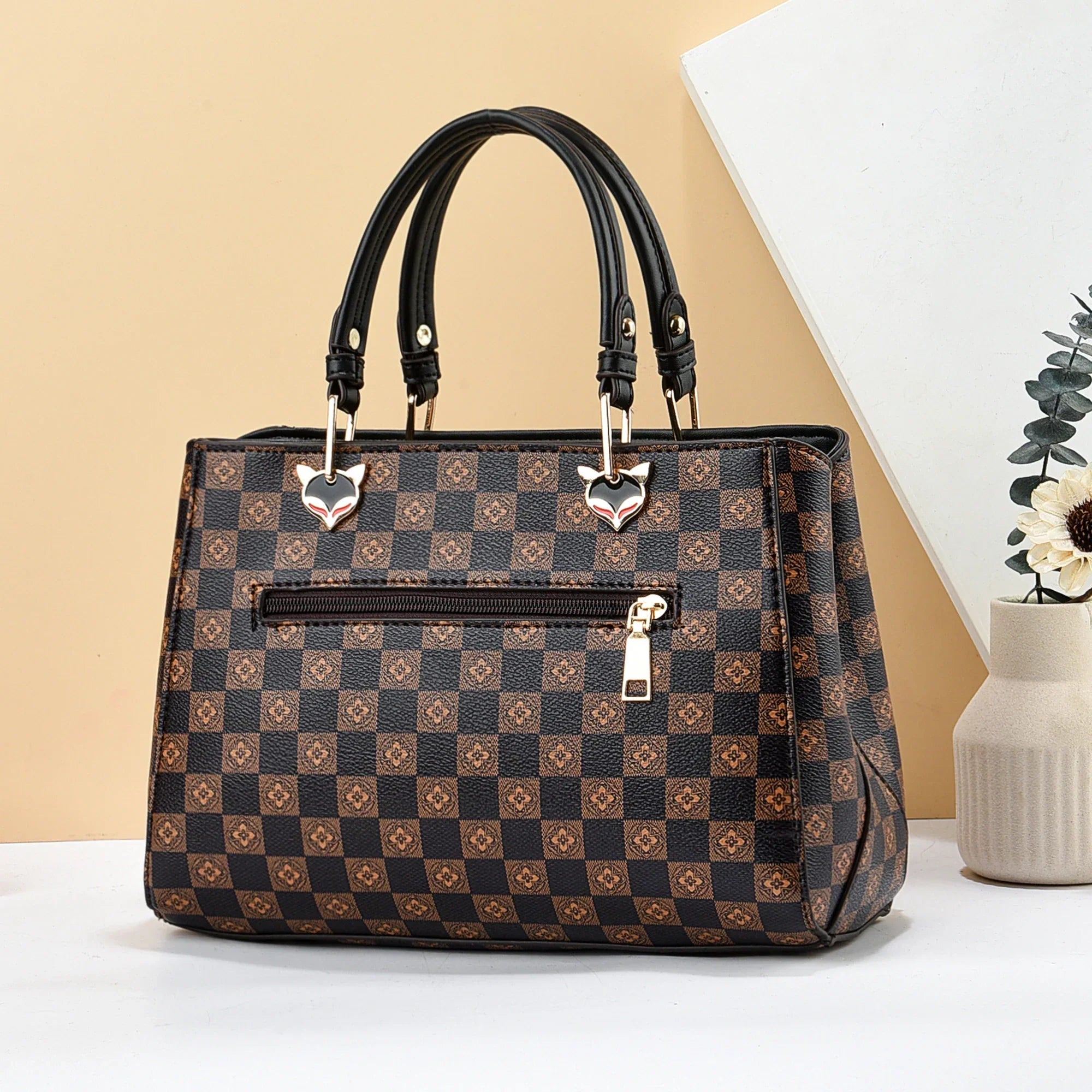 Schwarze Colorblock-Tasche - Meghann