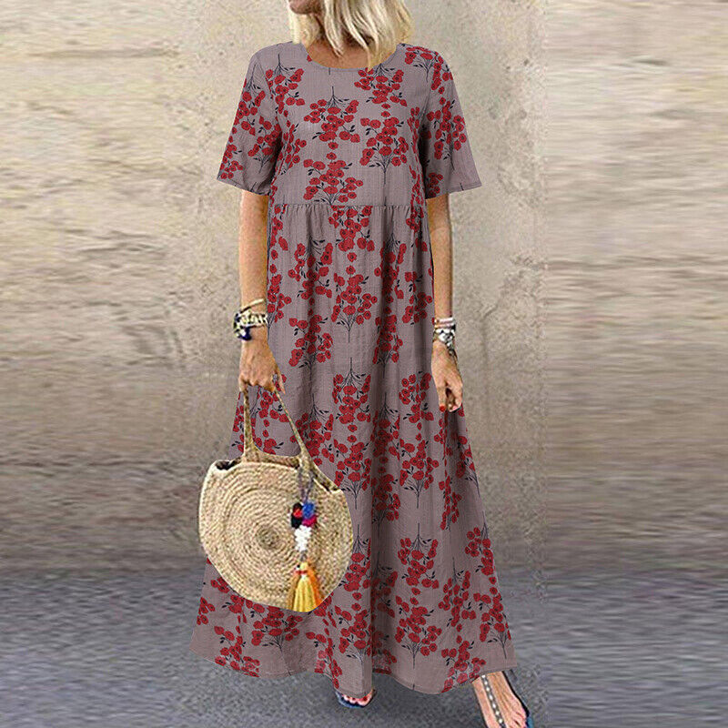 Grünes Boho Kleid - Elena