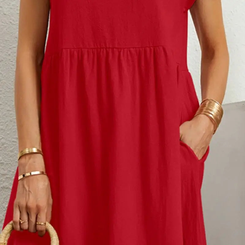 Blaues Vintage Freizeitkleid - Hermine
