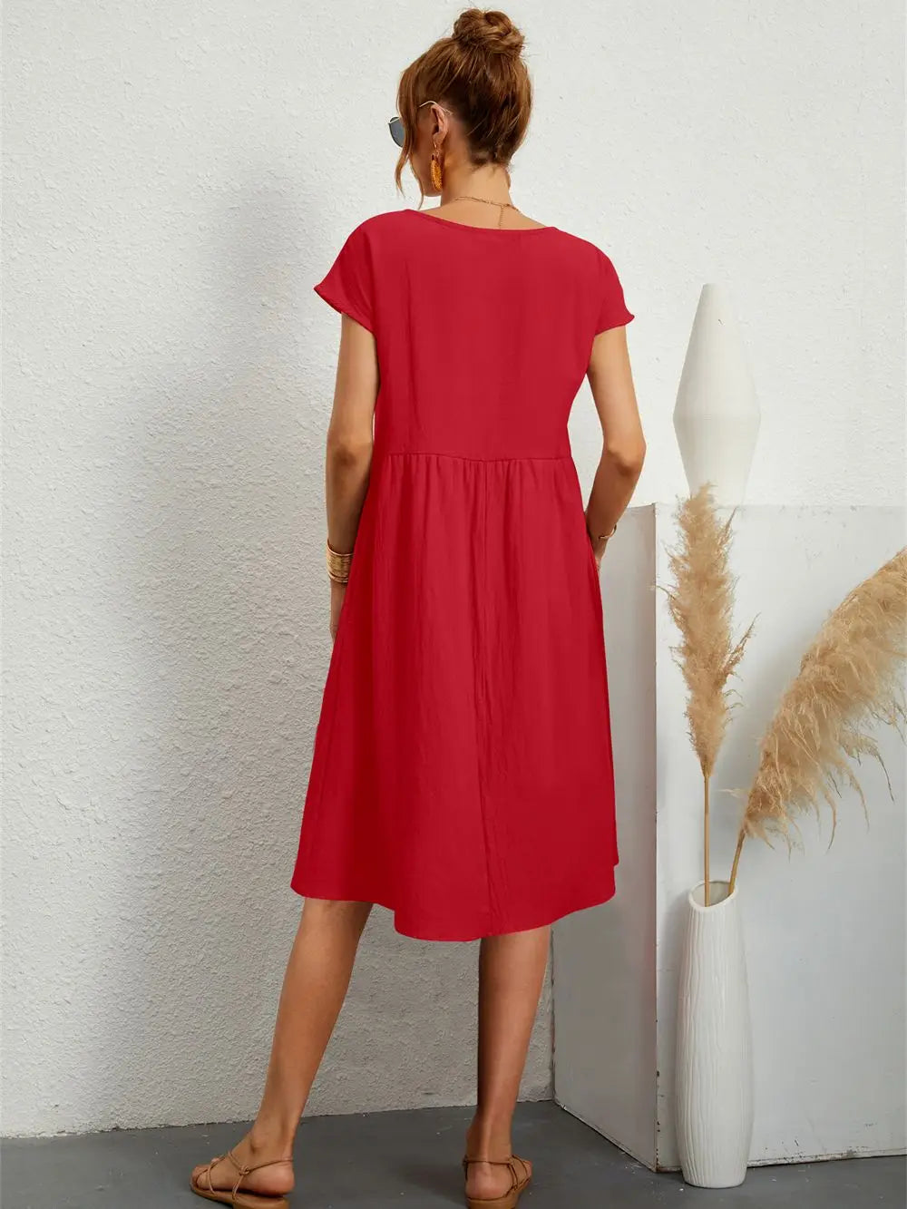 Blaues Vintage Freizeitkleid - Hermine