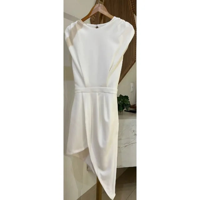 Rotes Midi A-Linien-Kleid - Sandi