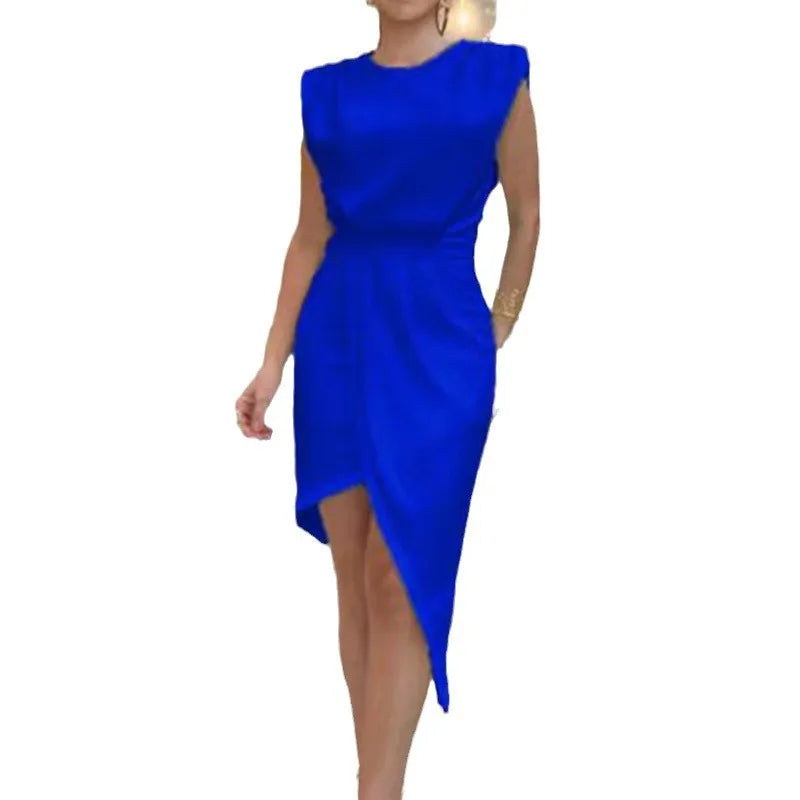 Rotes Midi A-Linien-Kleid - Sandi