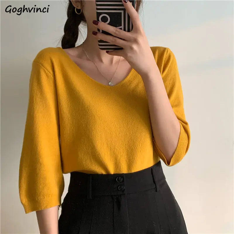 Aprikosenfarbenes Damenshirt - Mila