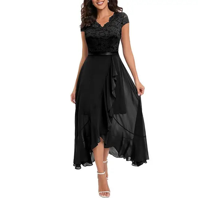 Rosa Spitzen-Partykleid - Rayna