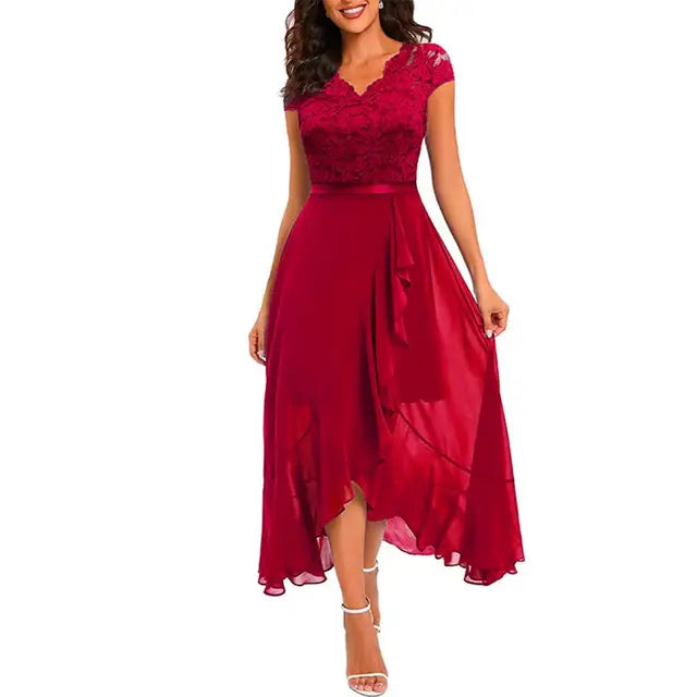Rosa Spitzen-Partykleid - Rayna