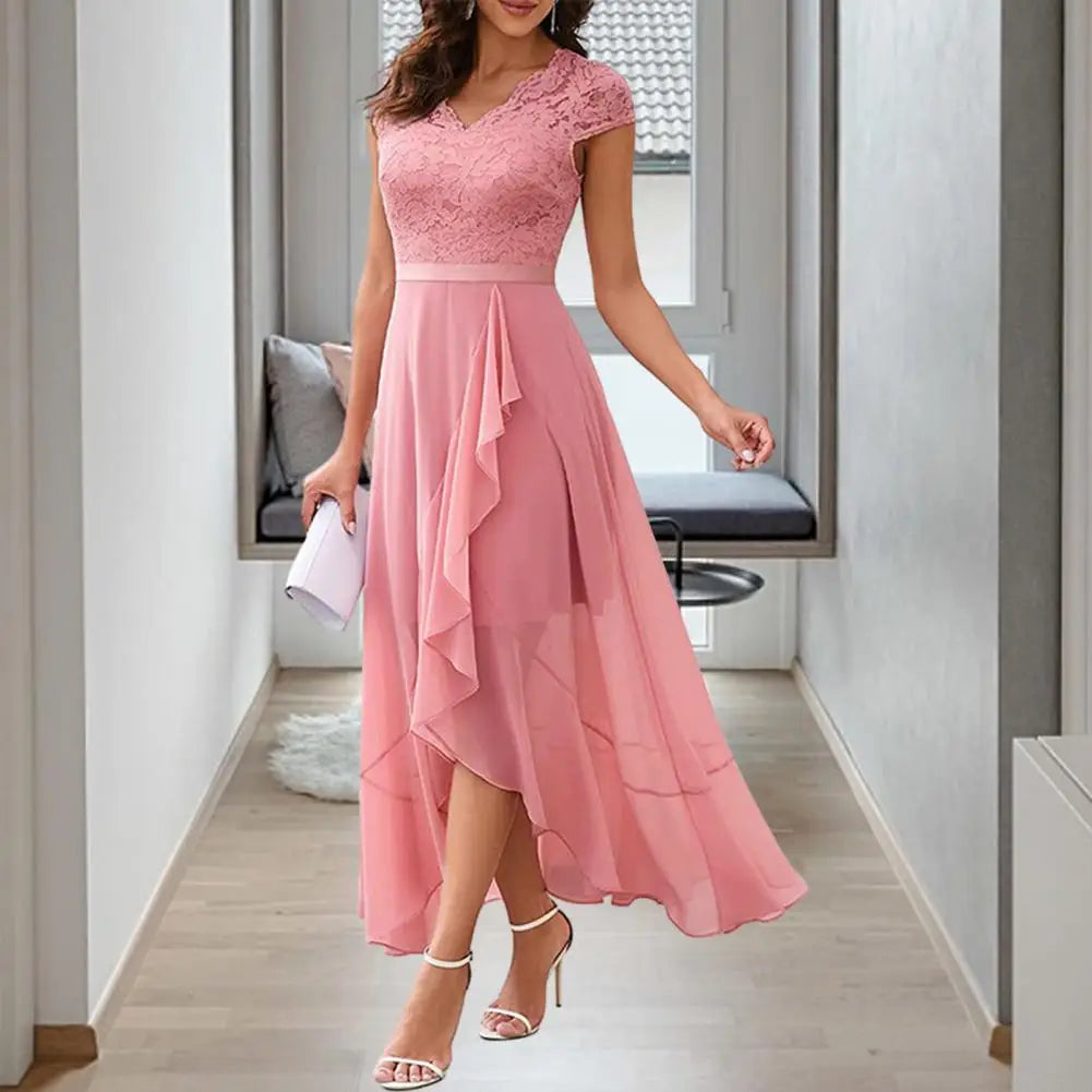 Rosa Spitzen-Partykleid - Rayna