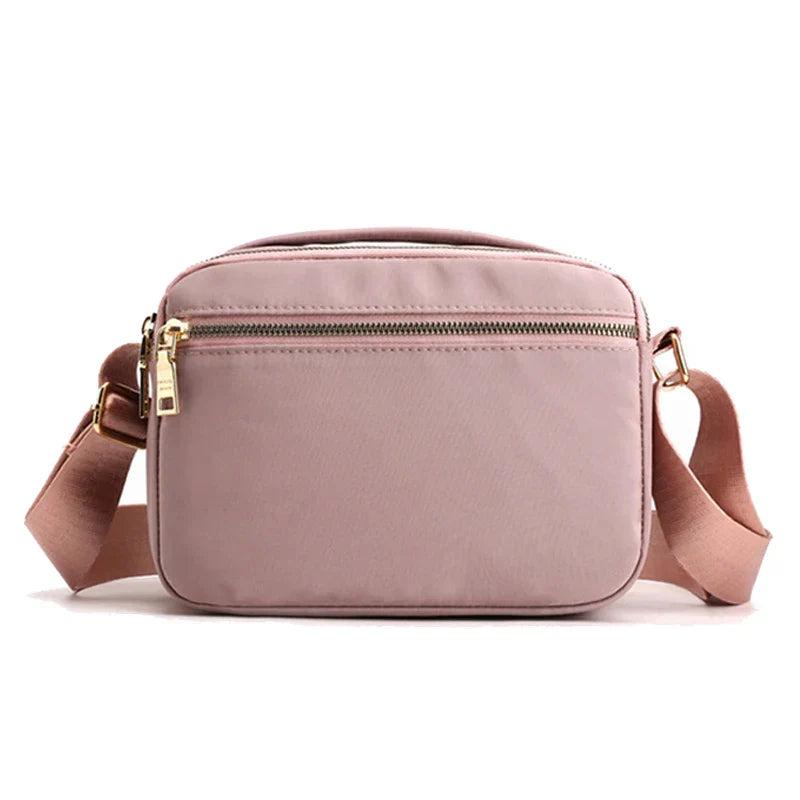 Rosa Nylon Crossbody-Tasche - Roxana