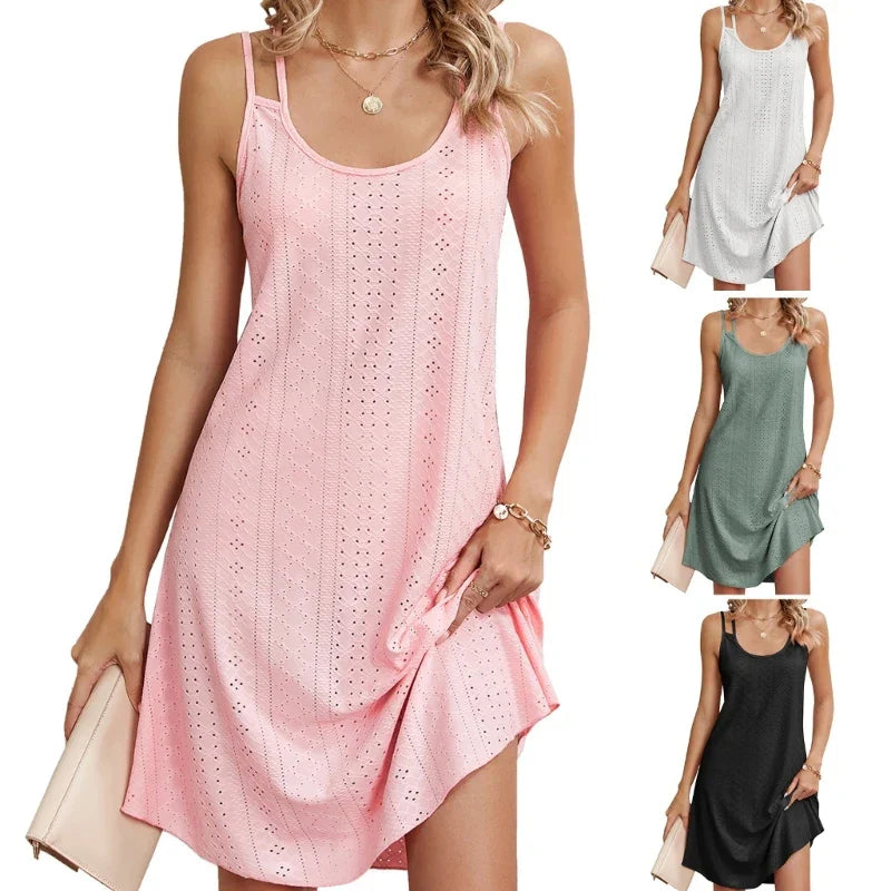 Wit Midi Zomerjurk - Scarlette