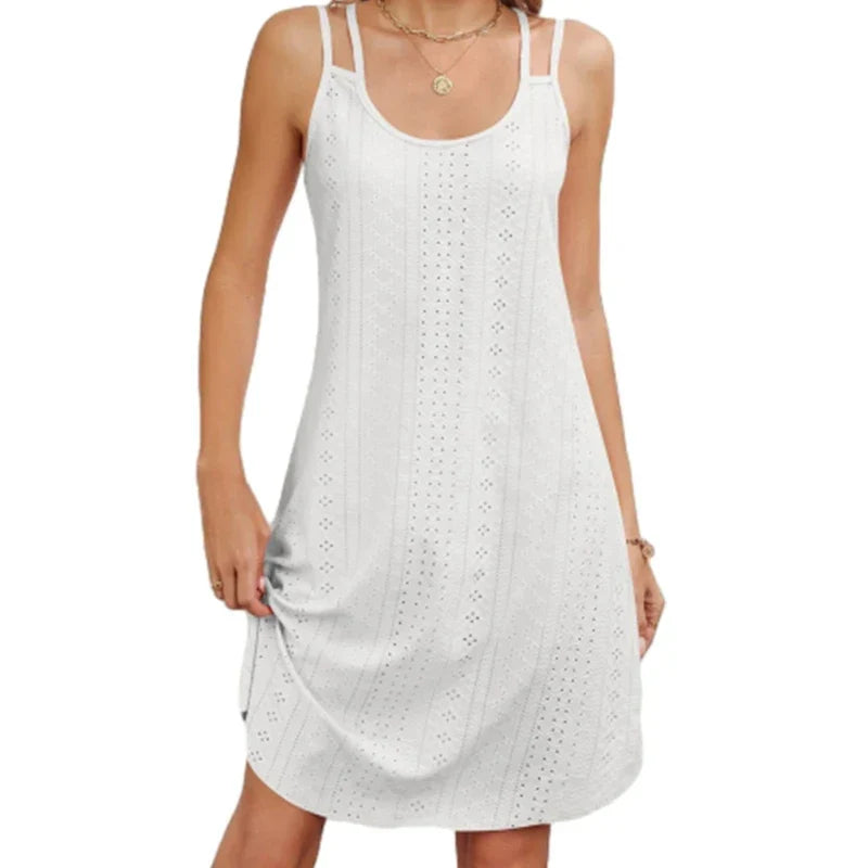 Wit Midi Zomerjurk - Scarlette