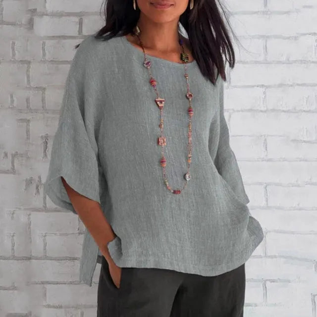 Blaues Casual T-Shirt - Esmee