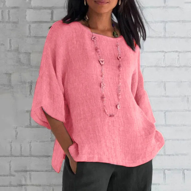 Blaues Casual T-Shirt - Esmee