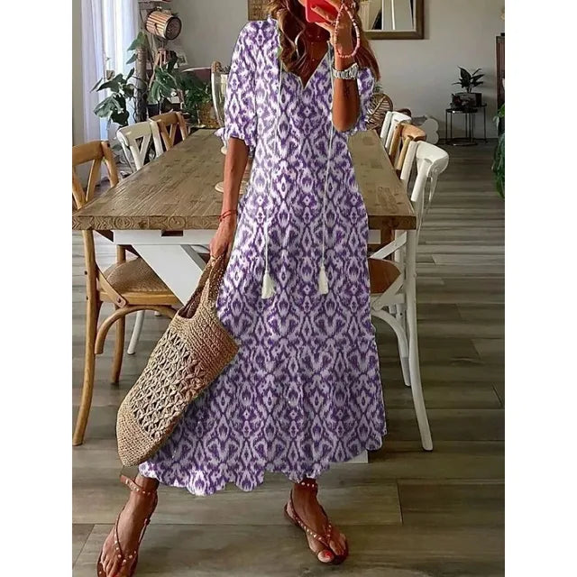 Blaues Sonniges Kleid - Alita