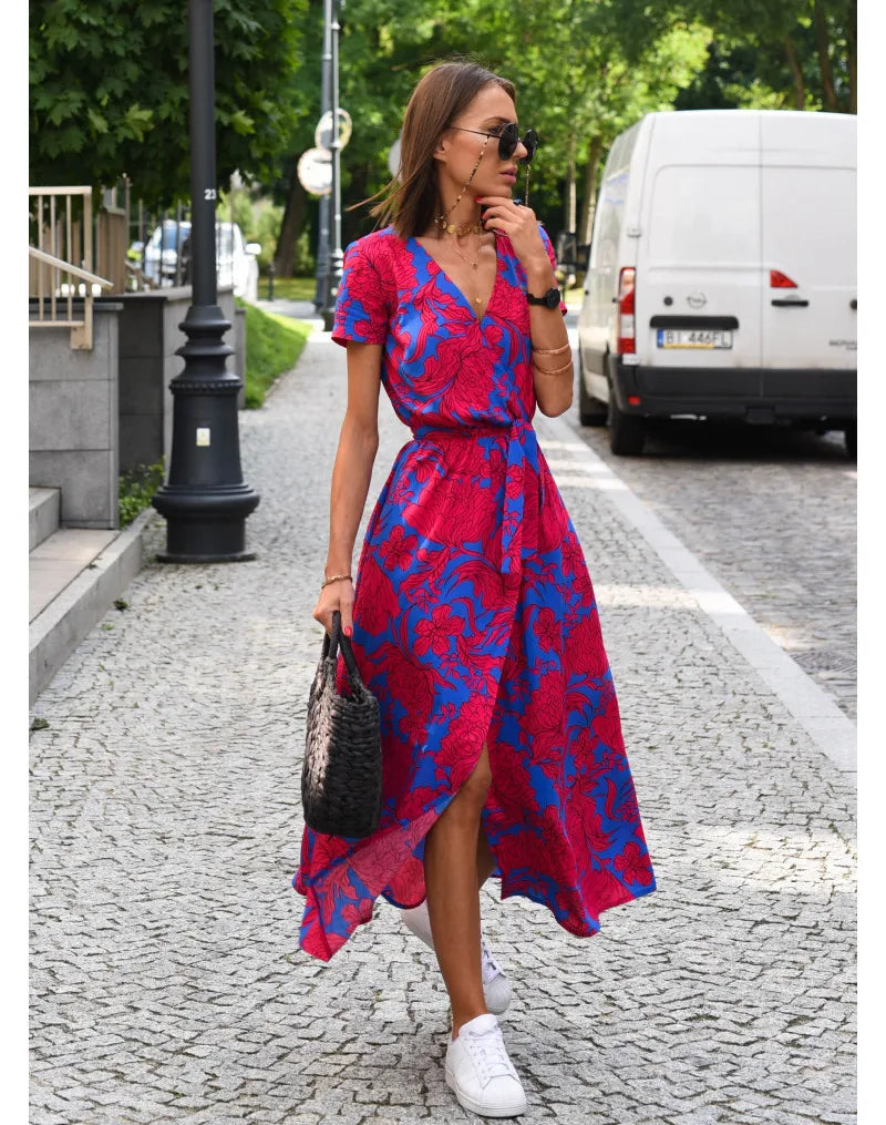 Blaues Elegantes Kleid - Albina