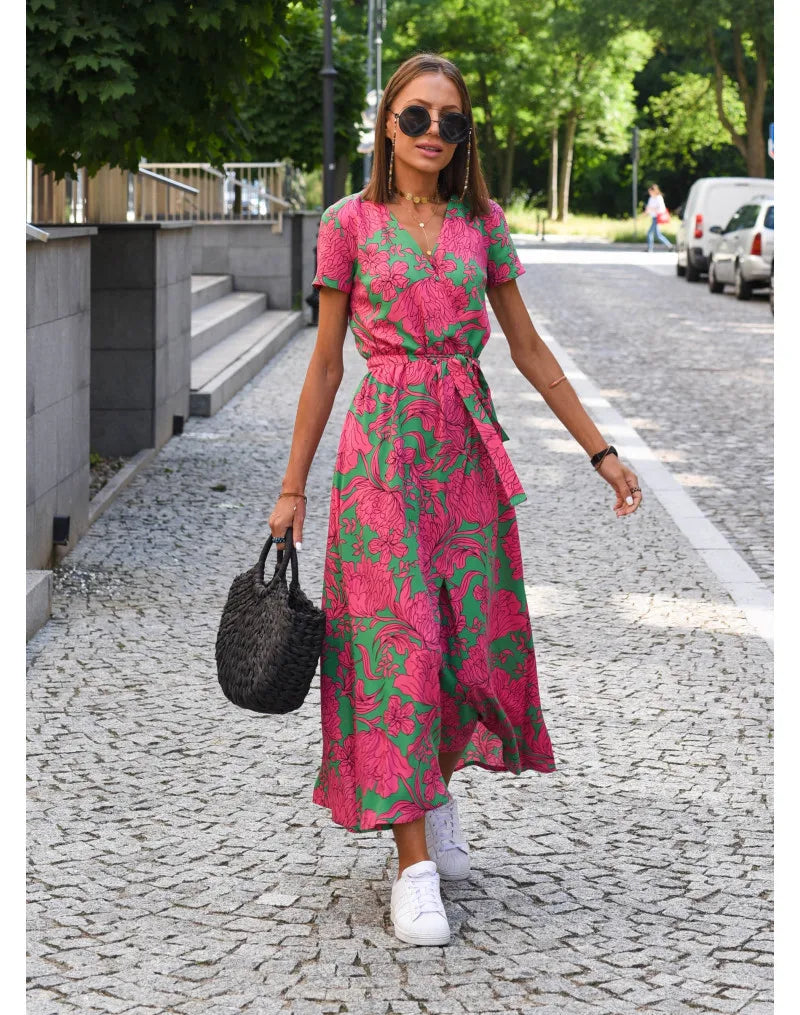 Blaues Elegantes Kleid - Albina