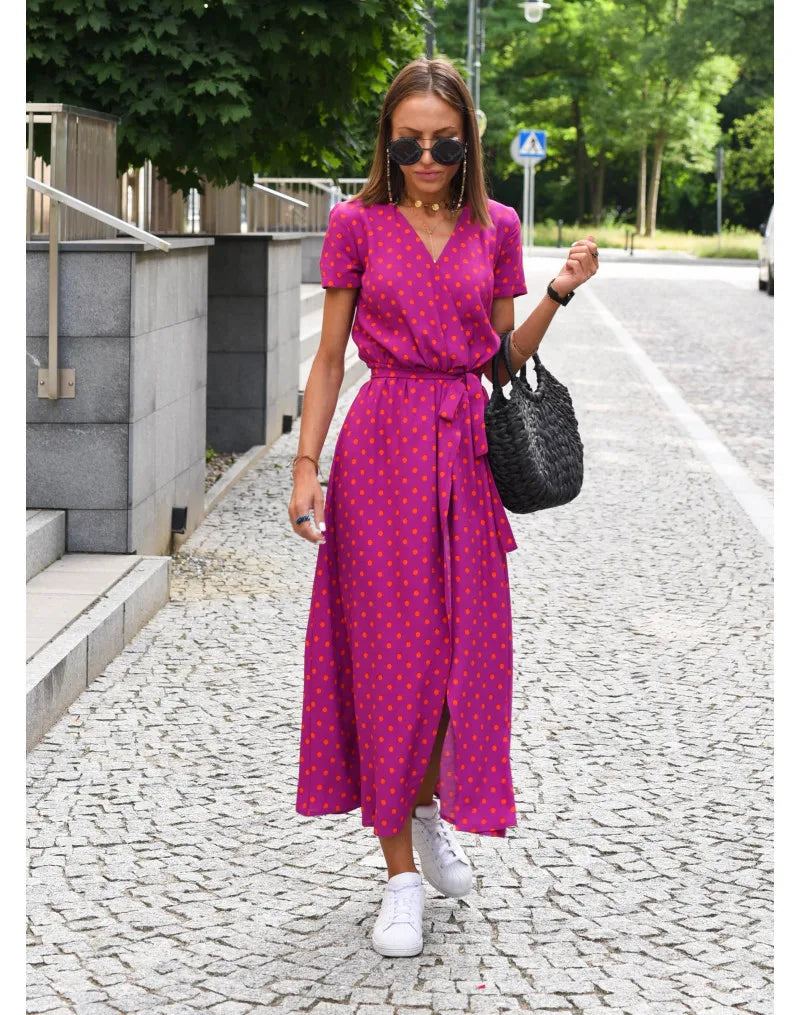 Blaues Elegantes Kleid - Albina