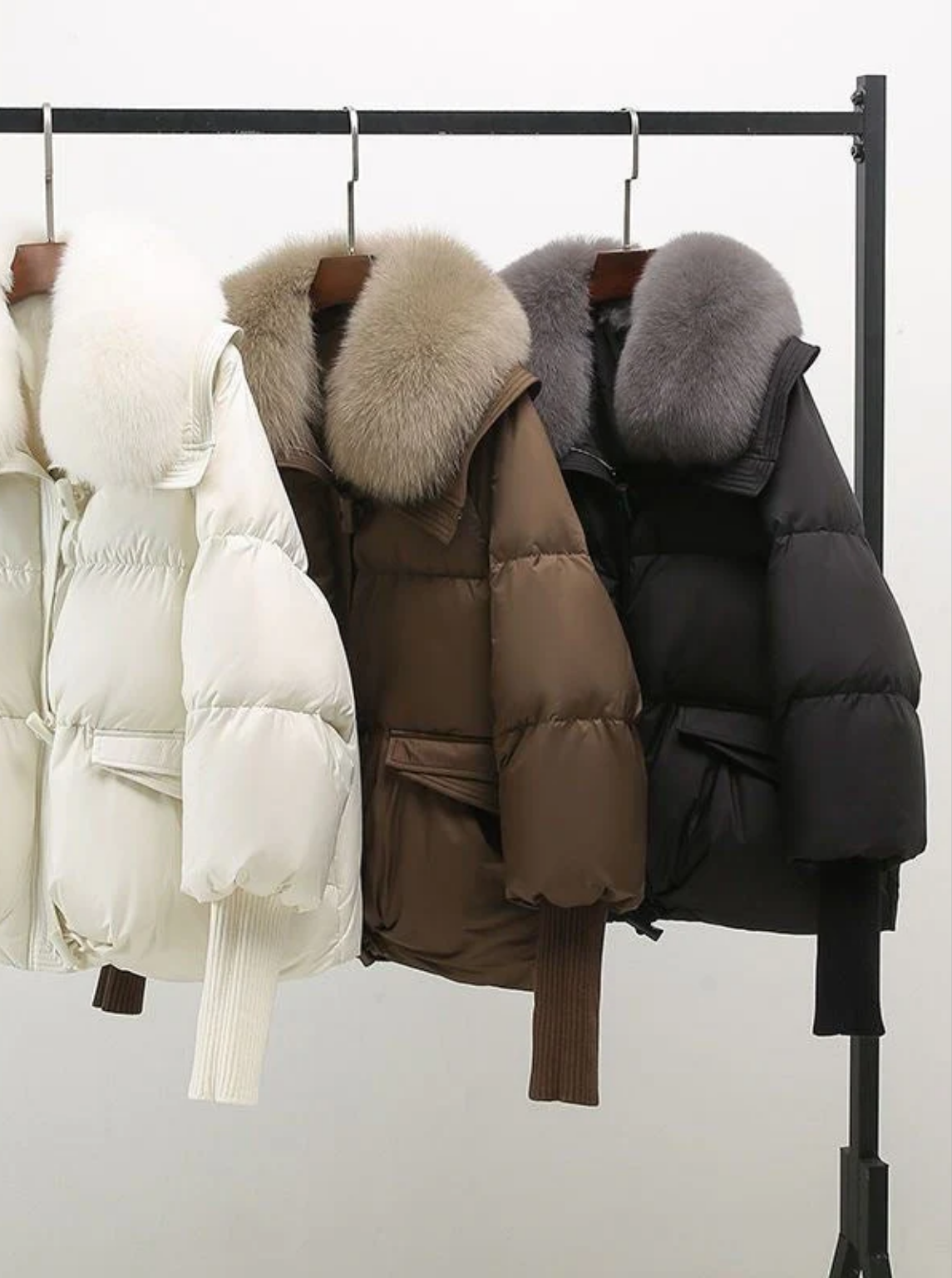 Winter-Steppjacke Schwarz - Vega